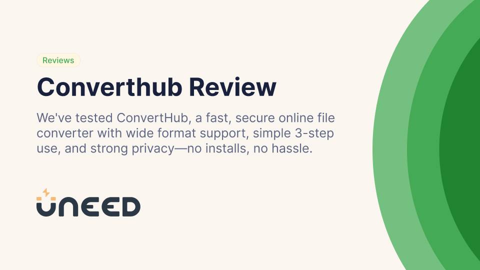 ConvertHub Review - Fast, Secure Online File Converter