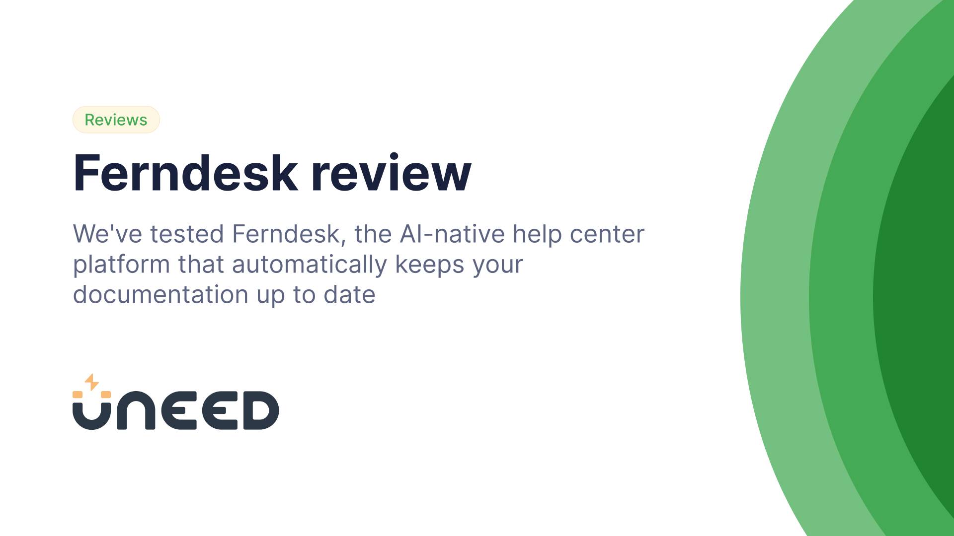 Ferndesk Review - The AI Help Center That Updates Itself