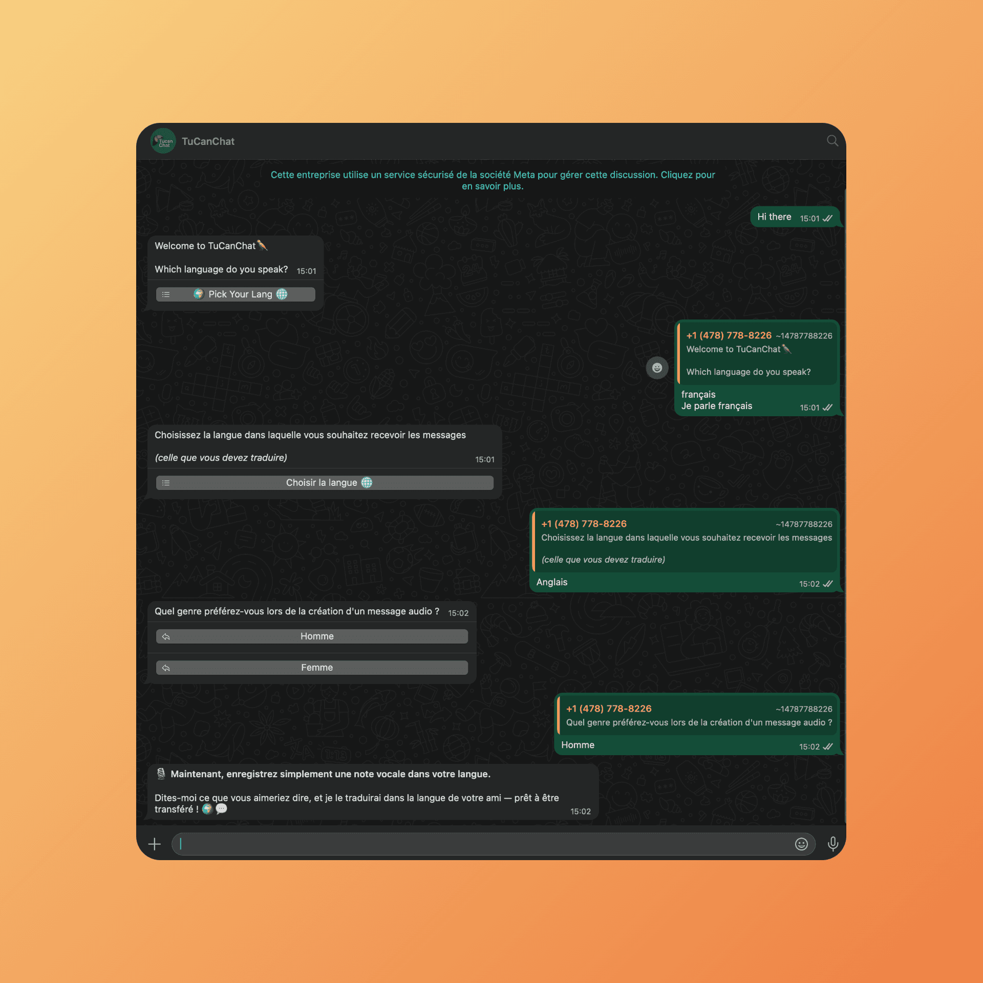 TuCanChat WhatsApp bot setup