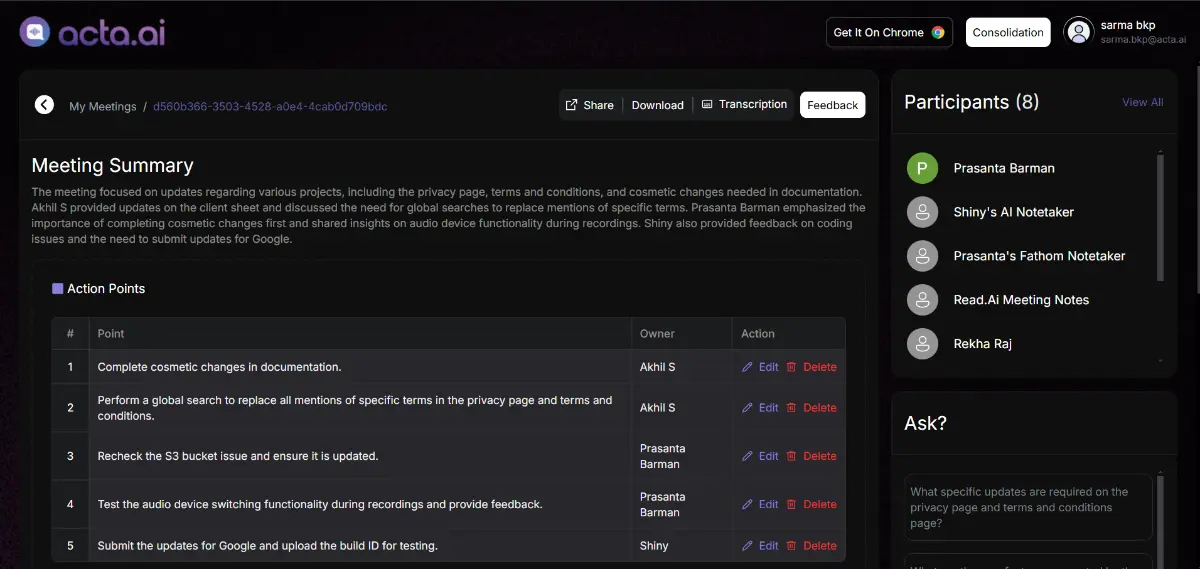 Acta Agent screenshot 3