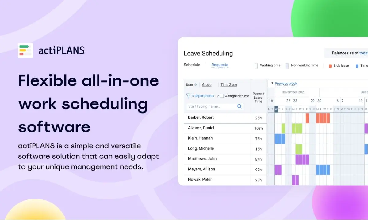 actiPLANS screenshot 1