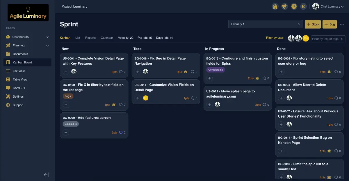 Agile Luminary screenshot 2