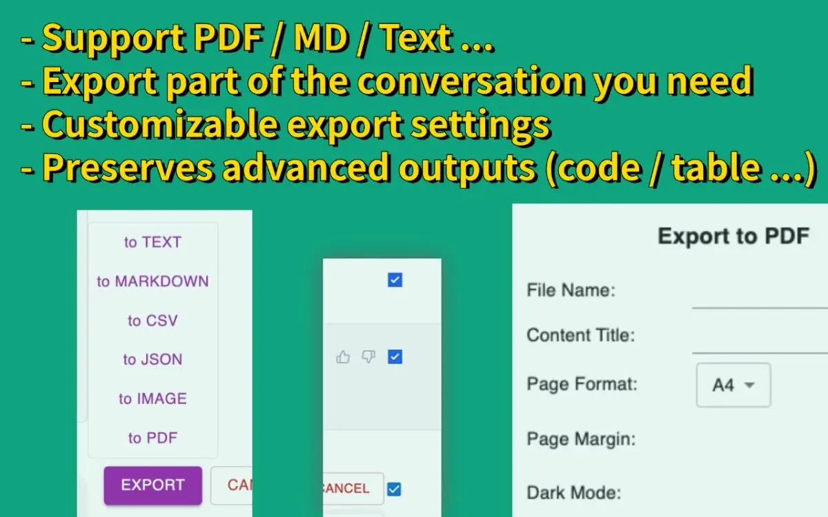 ChatGPT Exporter - ChatGPT to PDF, MD, and more screenshot 2