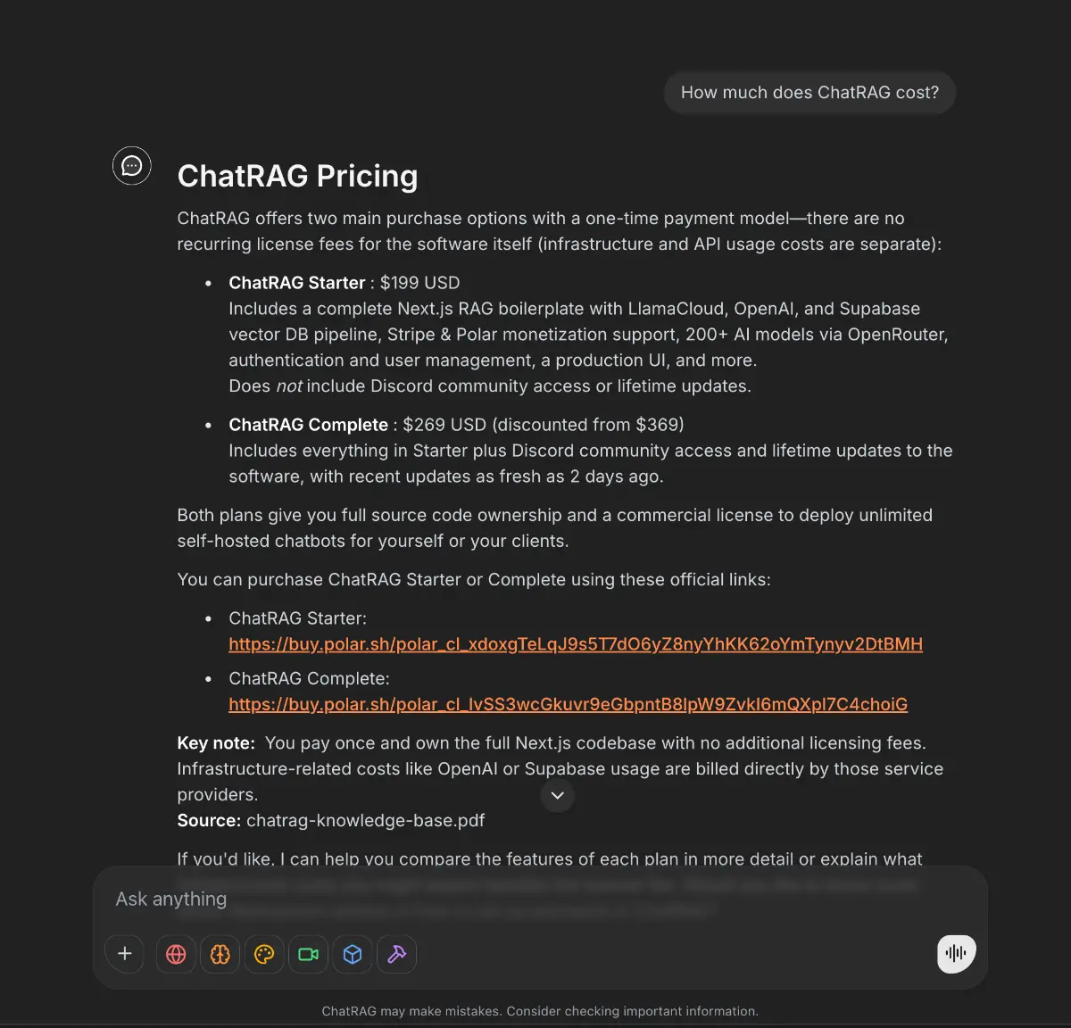 ChatRAG screenshot 4
