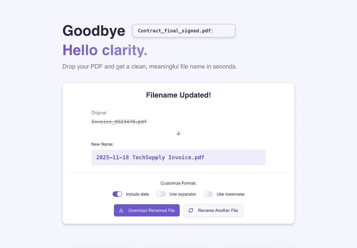 CleanName screenshot 3