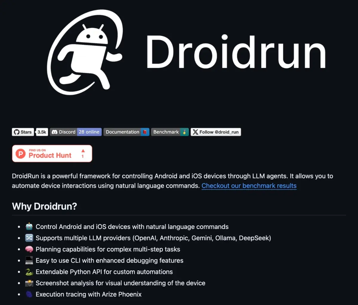 Droidrun screenshot 2