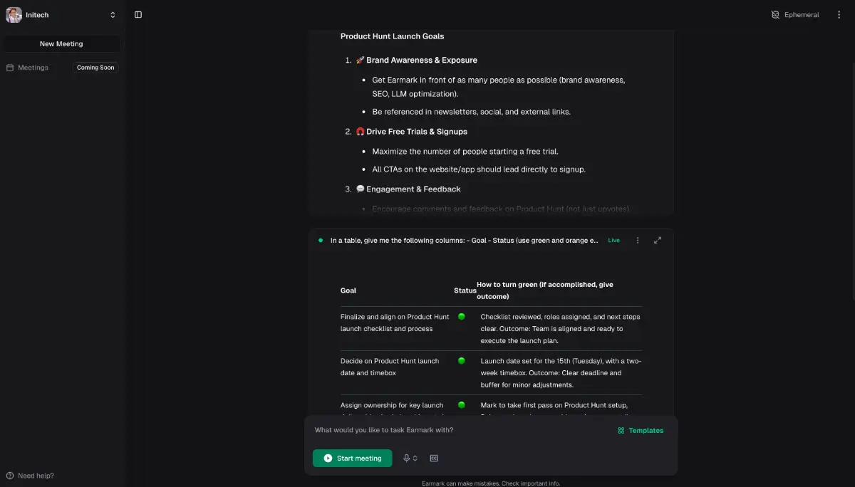 Earmark screenshot 3