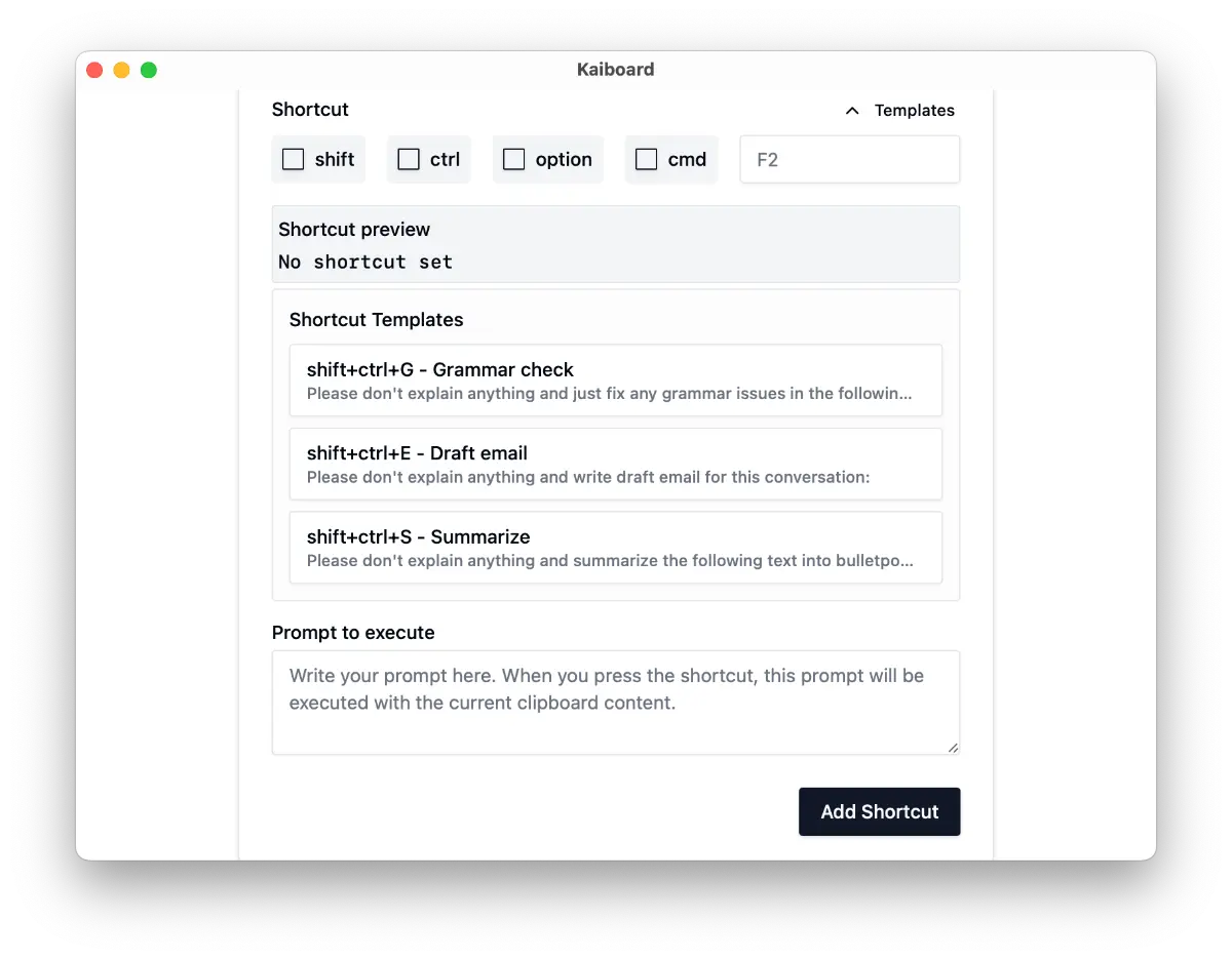 Kaiboard screenshot 2