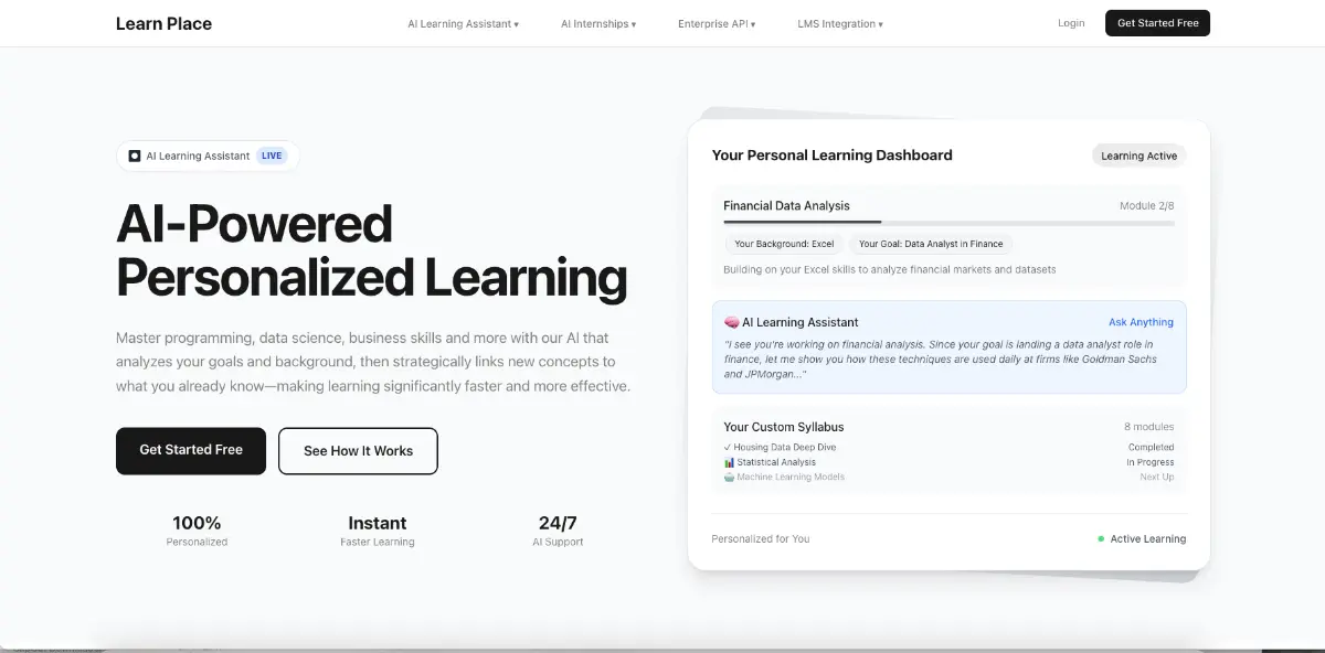 Learn Place AI Assistant screenshot 2