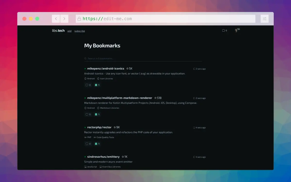 libs.tech screenshot 3