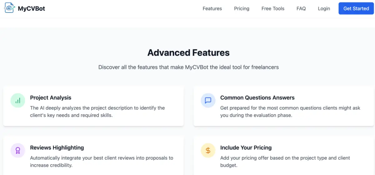 MyCVBot - Freelance project proposals screenshot 4