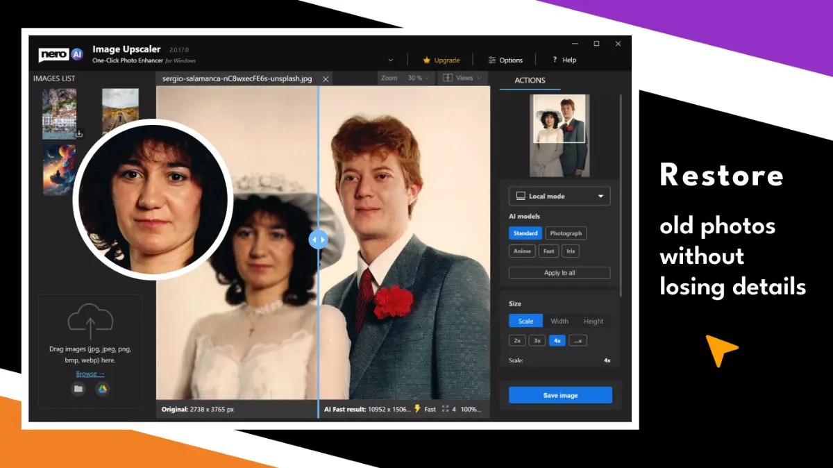 Nero AI Image Upscaler screenshot 4