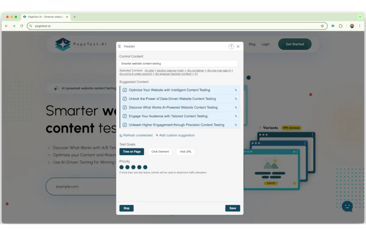 PageTestAI screenshot 2