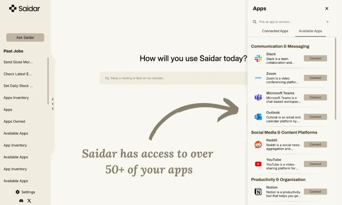 Saidar screenshot 3