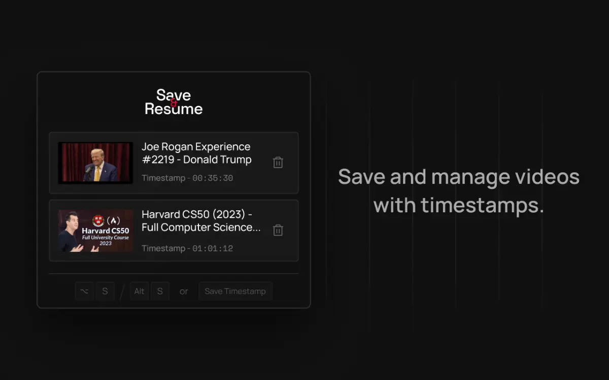 Save and Resume screenshot 2