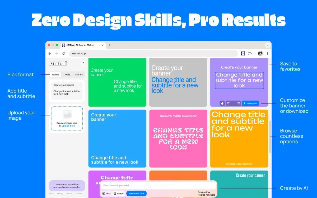 SMMAI — AI Banner Maker screenshot 2