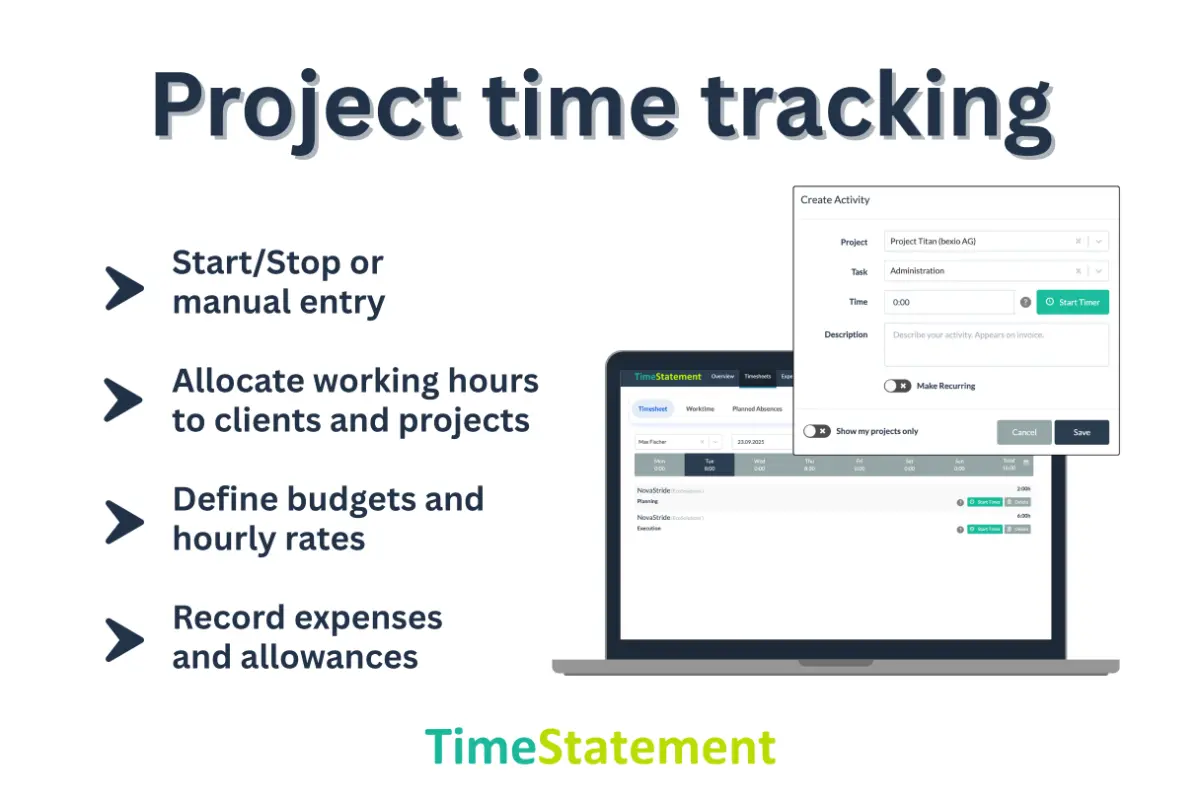 TimeStatement screenshot 2