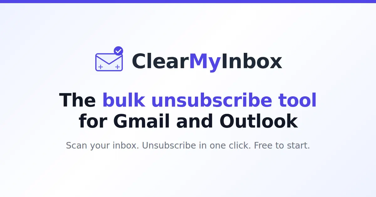 ClearMyInbox screenshot 2