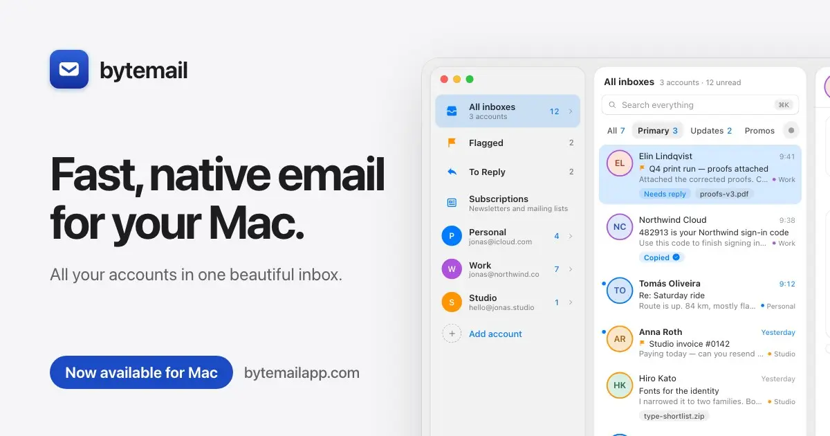 bytemail screenshot 2