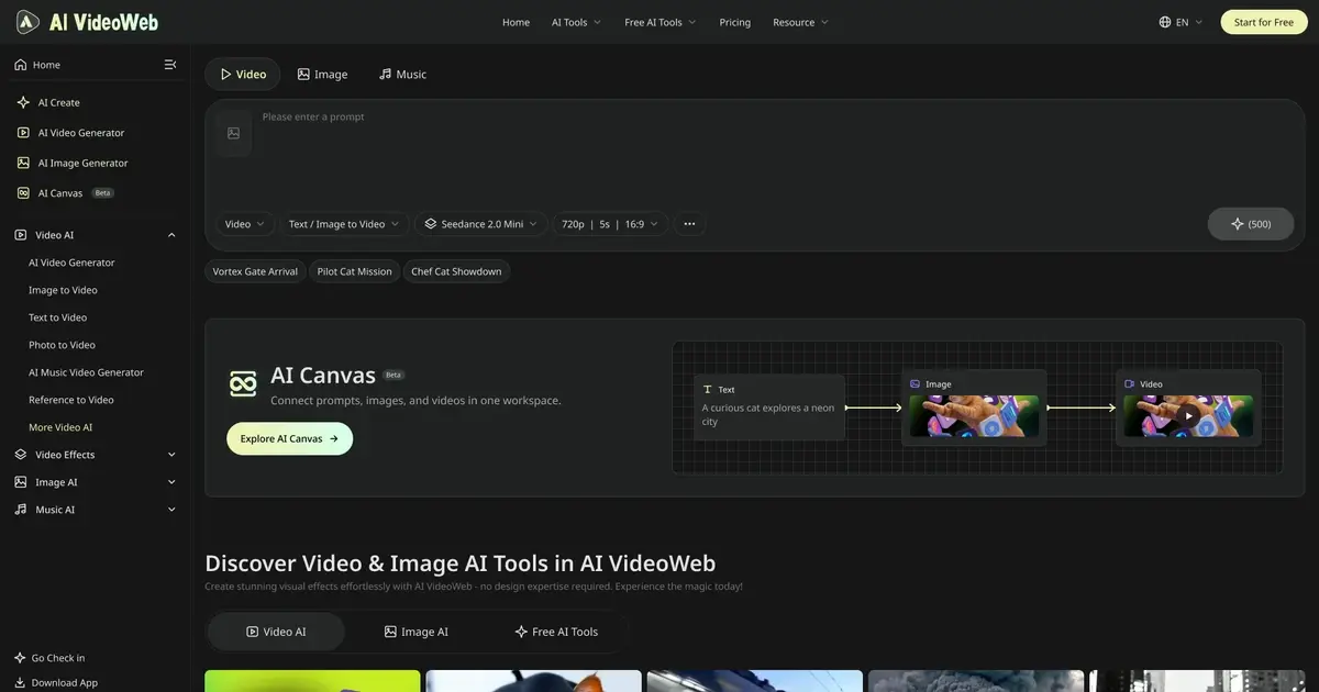 AI Video Web screenshot 2