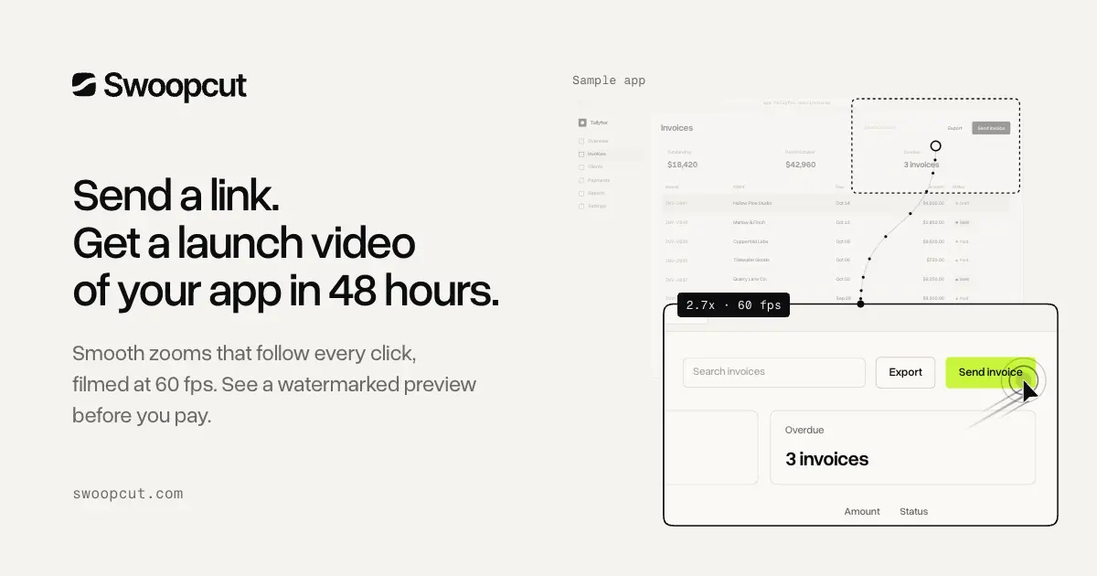 Swoopcut screenshot 1