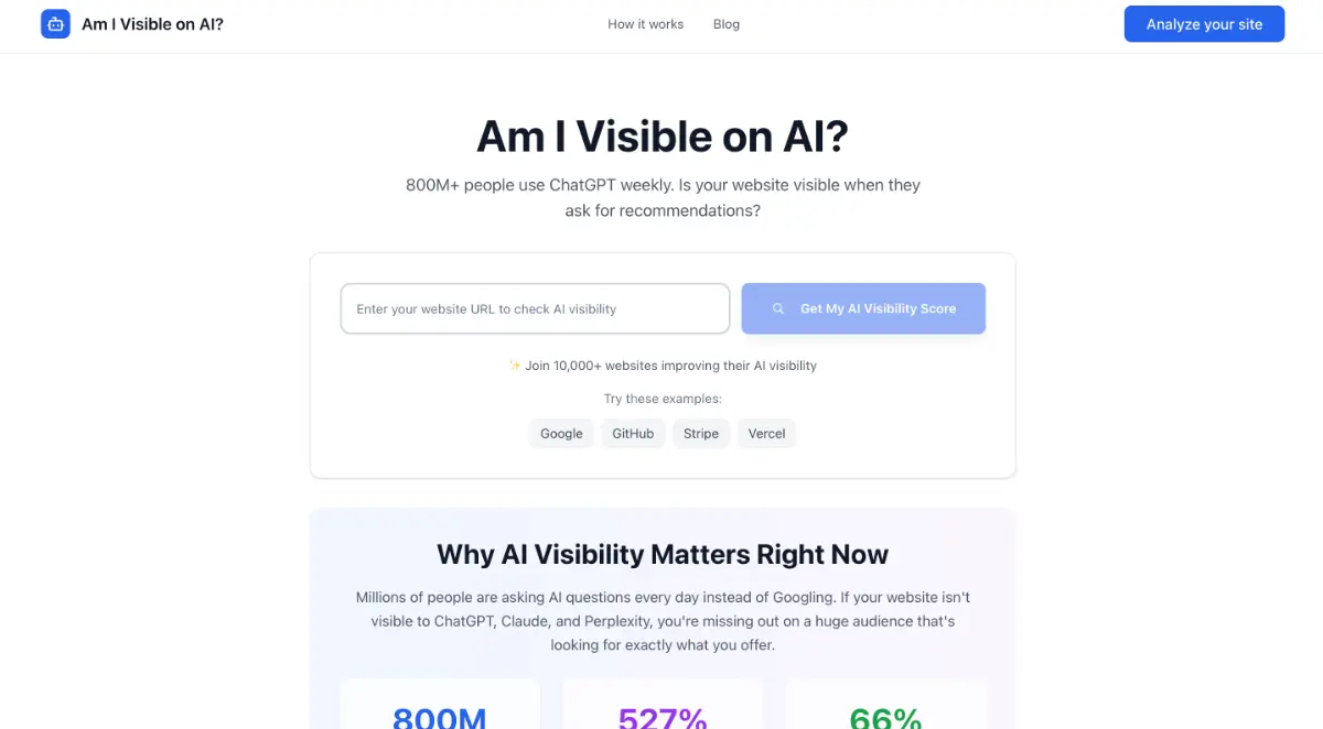 Am I Visible on AI screenshot 1