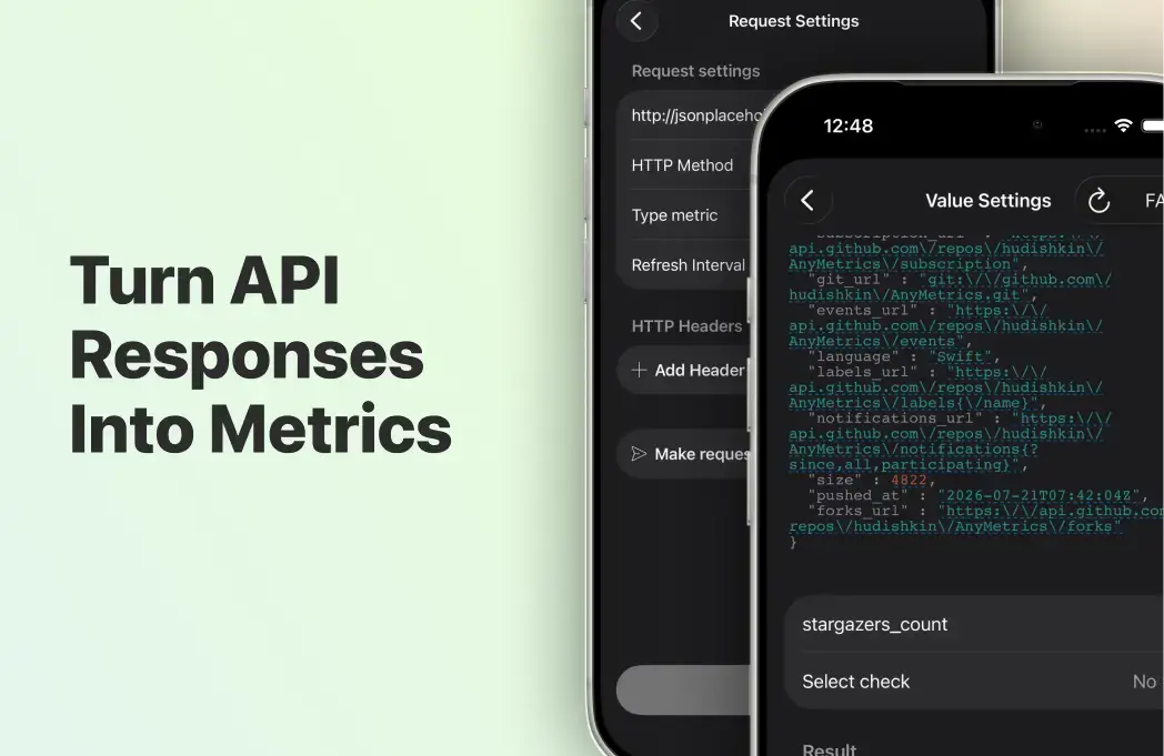 AnyMetrics - API to Widget screenshot 2