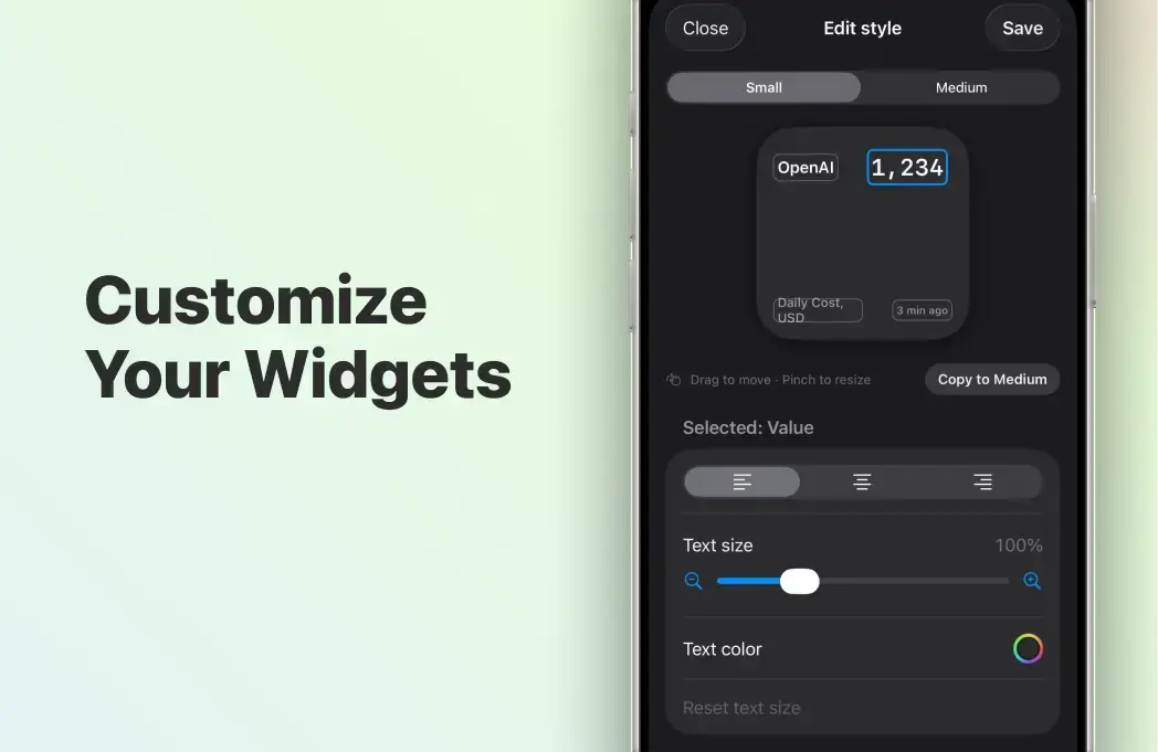 AnyMetrics - API to Widget screenshot 3