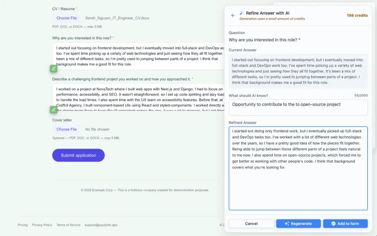 ApplyBtn screenshot 3