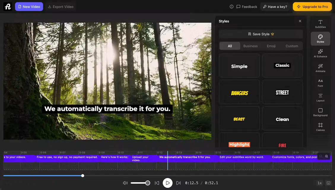 AutoSubtitles screenshot 3