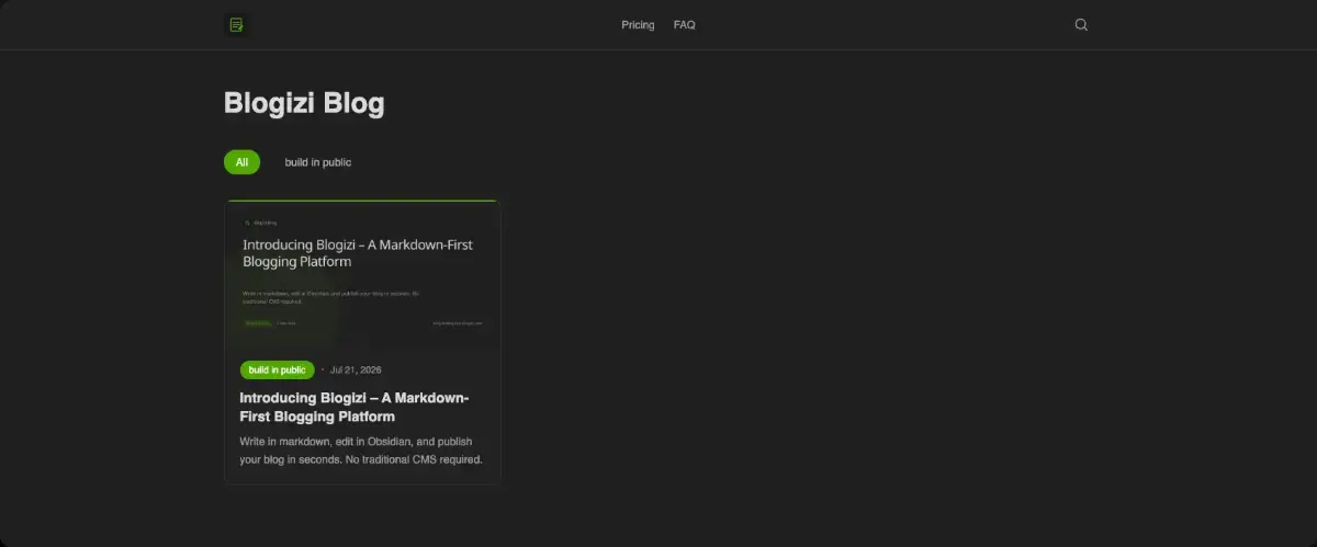 Blogizi screenshot 3