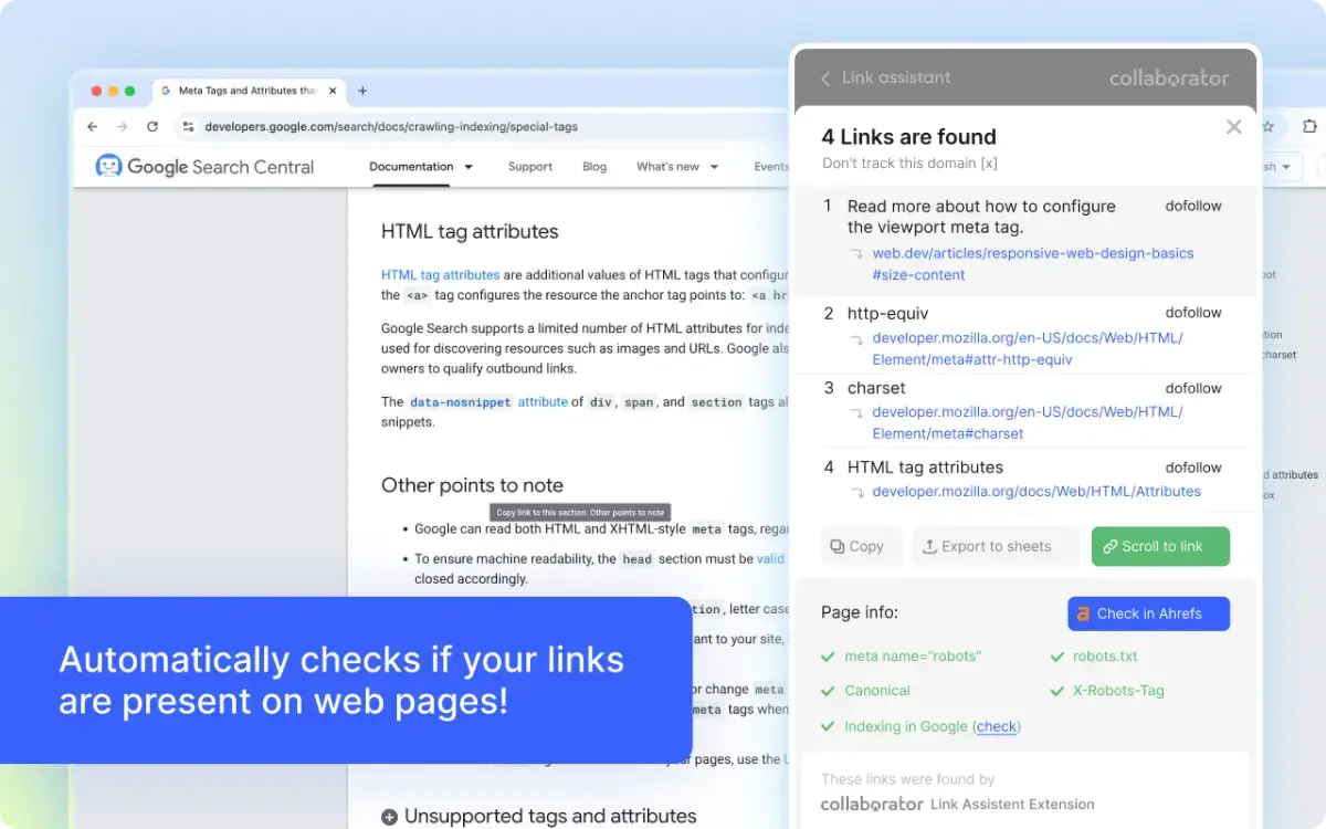 Collaborator Link Assistant  screenshot 3