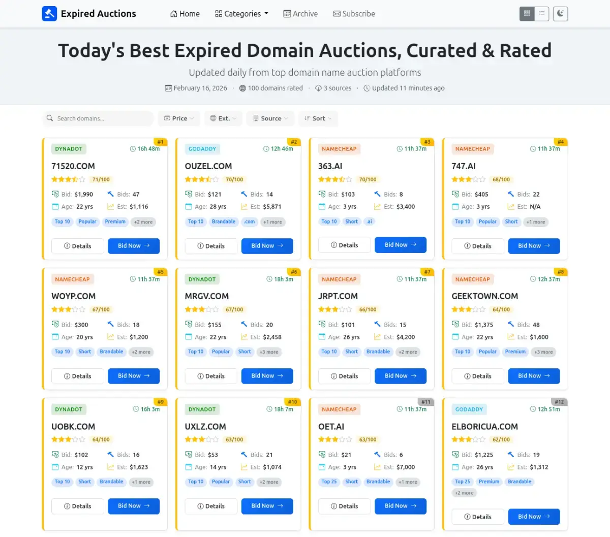 Expired Auctions screenshot 2