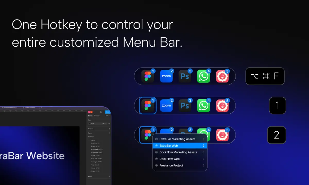 ExtraBar screenshot 1