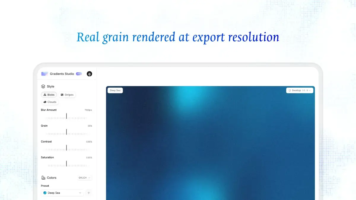 Gradients Studio screenshot 2