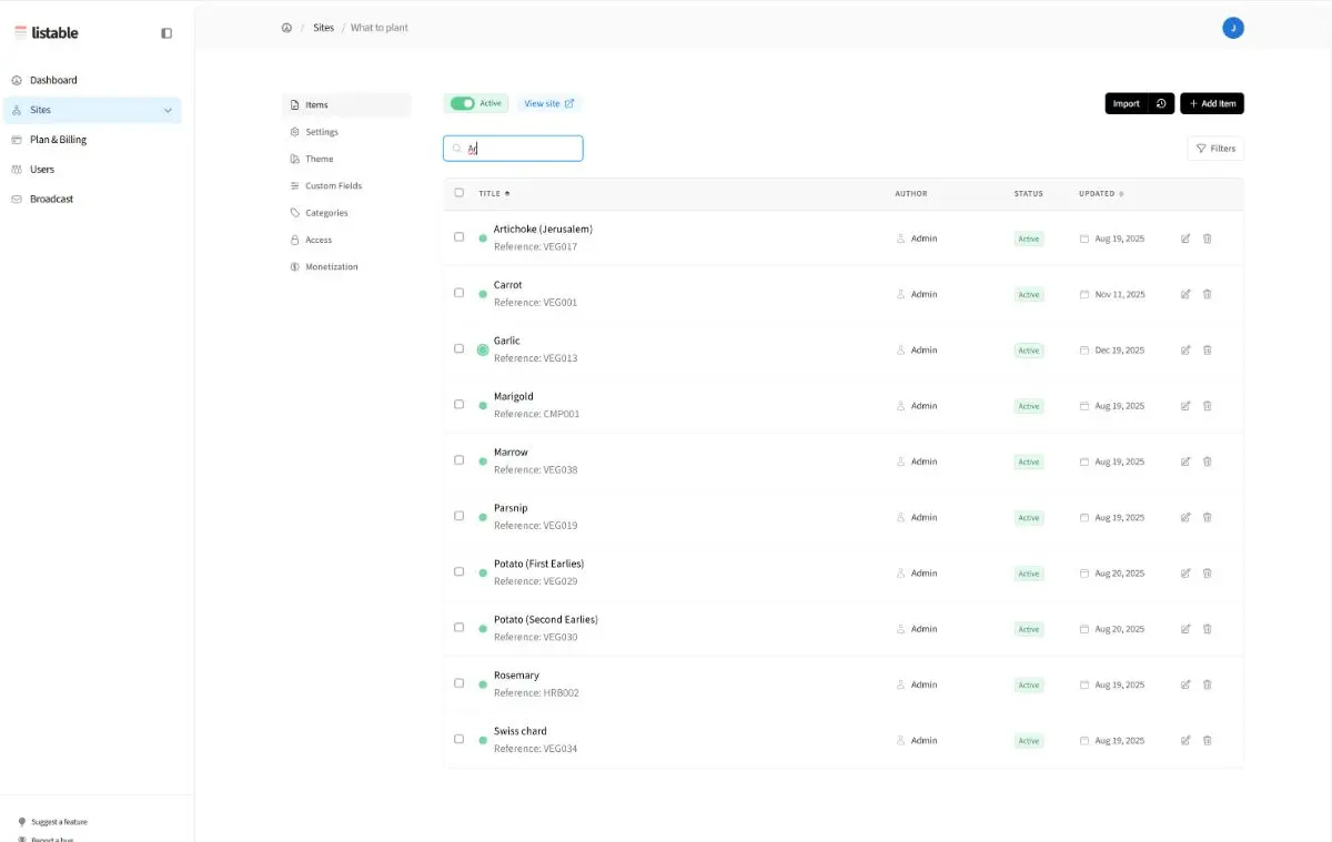Listable screenshot 3