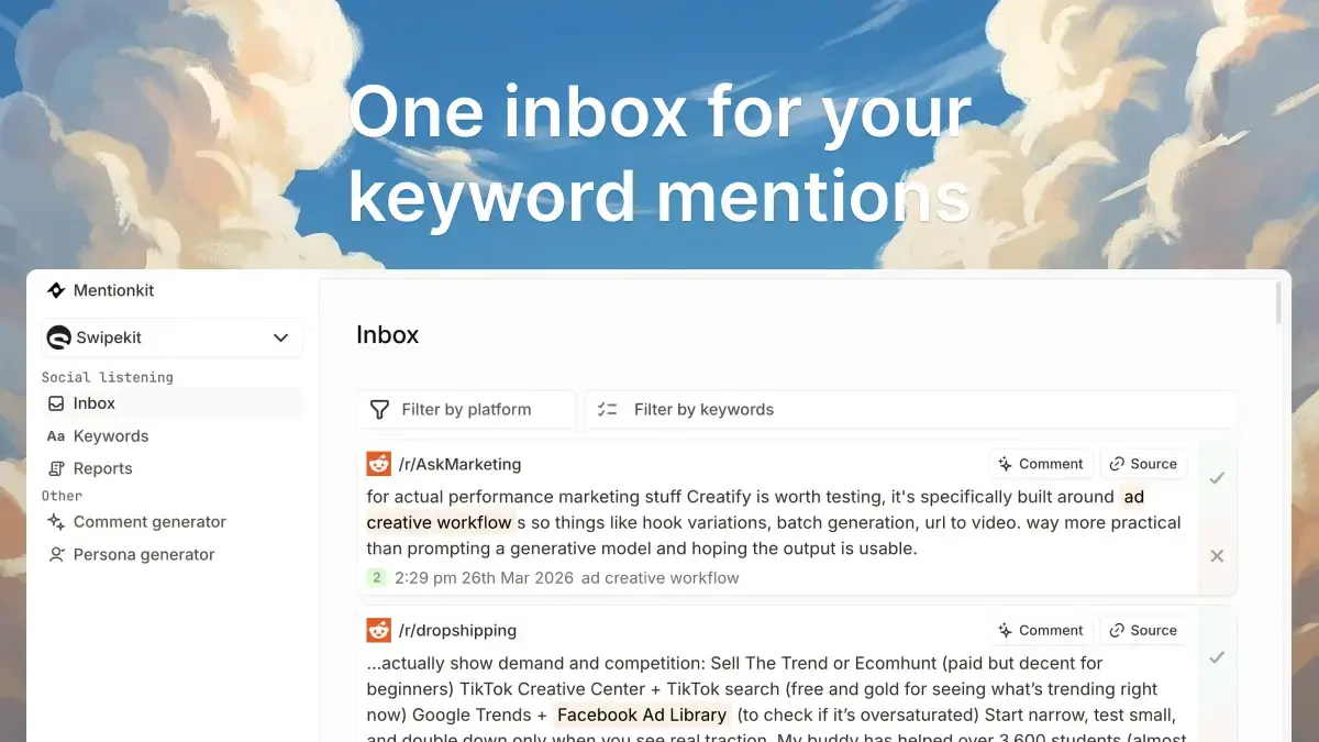 Mentionkit screenshot 2