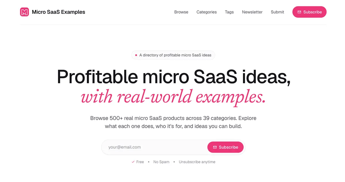 Micro SaaS Examples screenshot 2