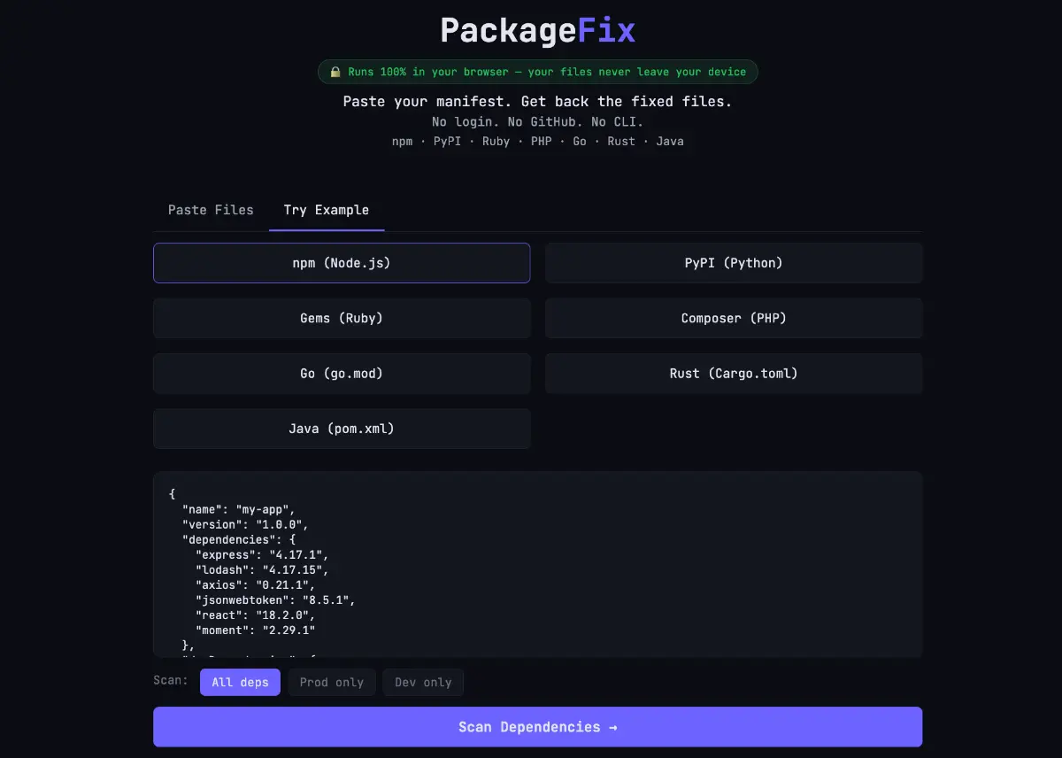 PackageFix screenshot 3