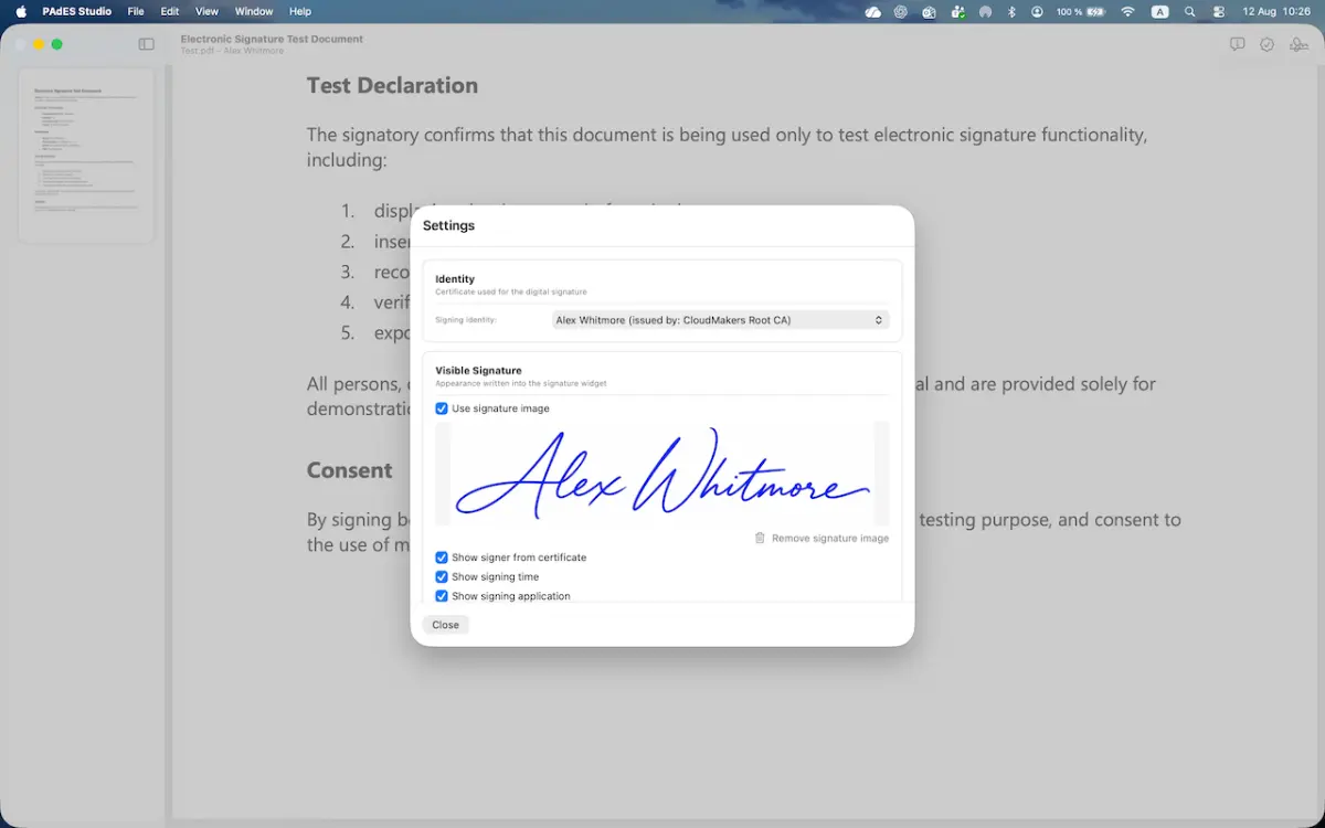 PAdES Studio screenshot 3