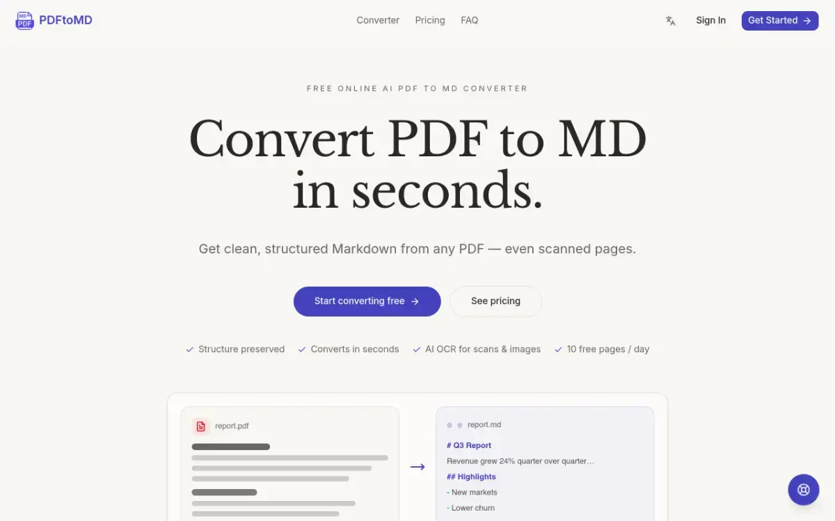 PDFtoMD screenshot 2