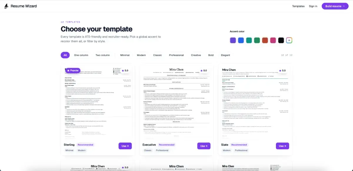 Resume Wizard screenshot 3