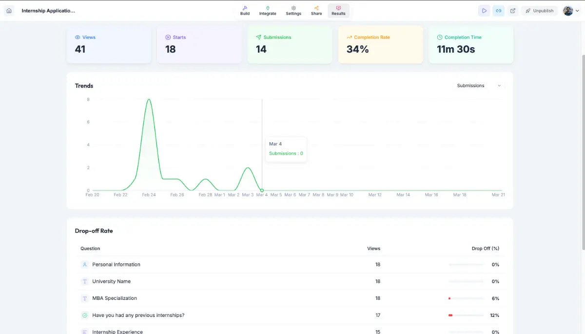 Rowform screenshot 3