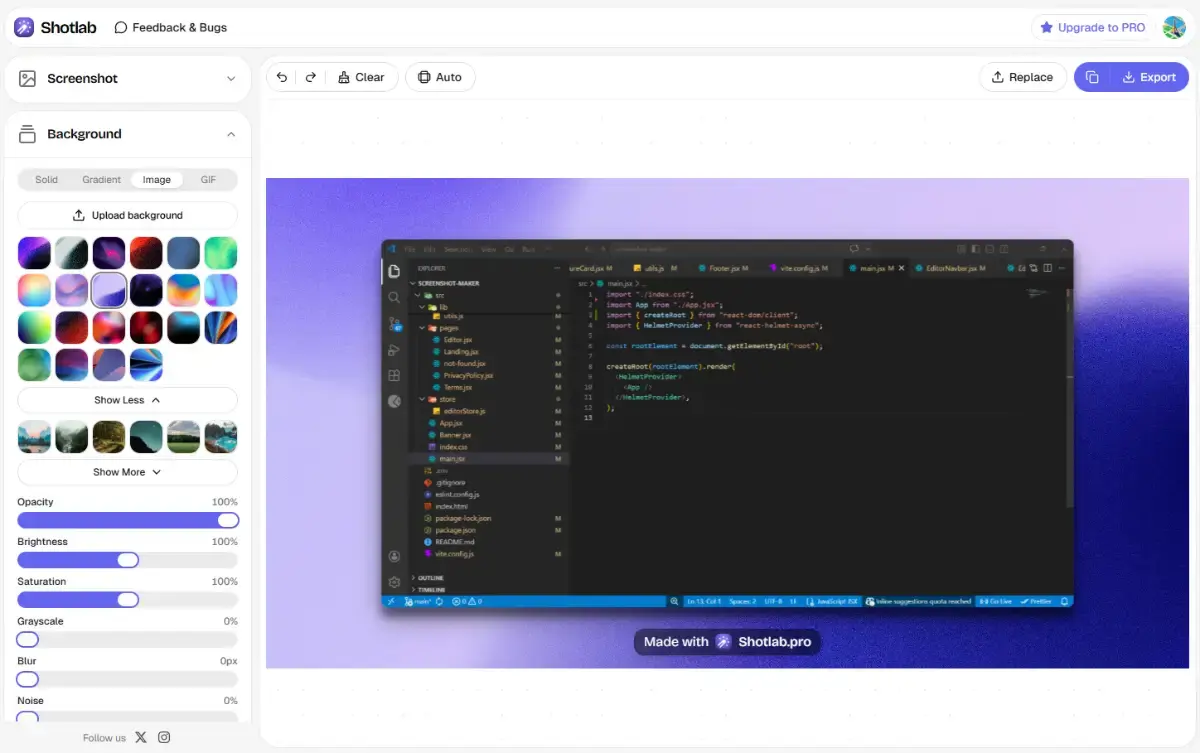 ShotLab screenshot 2