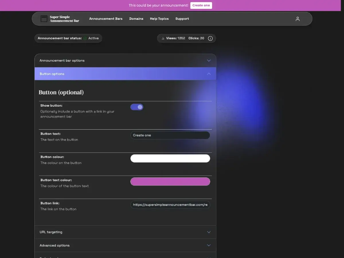 Super Simple Announcement Bar screenshot 3