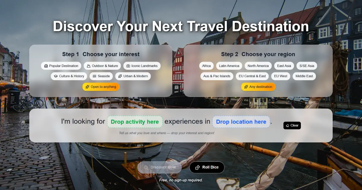 Travel Roulette screenshot 2