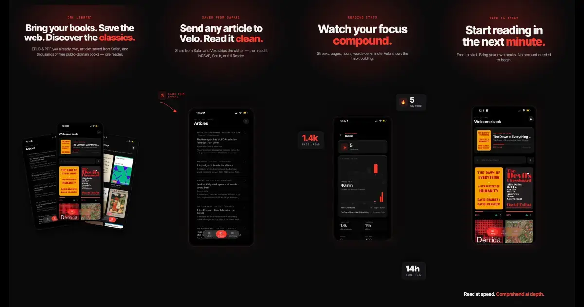 Velo Reader screenshot 3