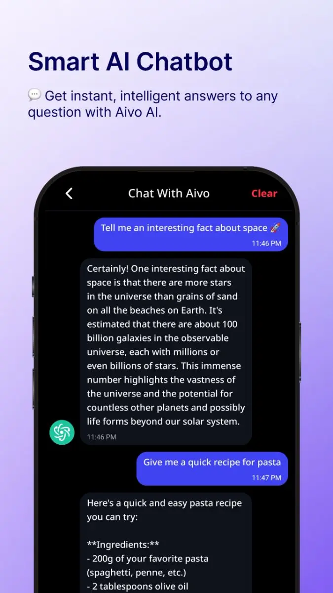 Chatbot AI - Aivo Assistant screenshot 1