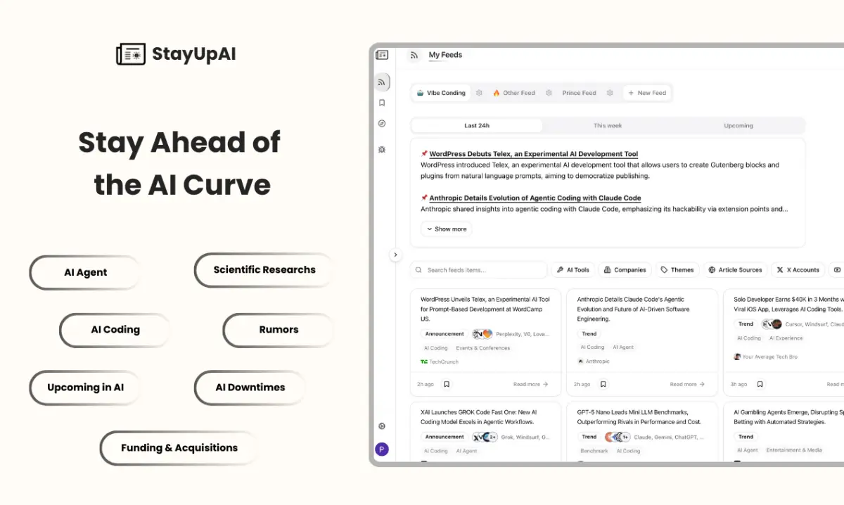 StayUpAI screenshot 1