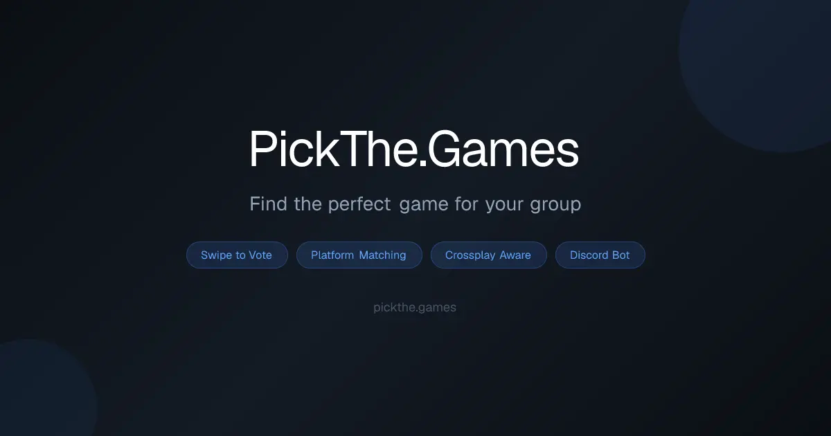 Pickthegames screenshot 1